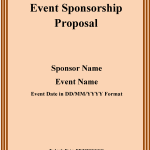 Event Sponsorship Proposal Sample